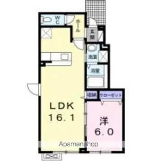 ファヴォリ ド ランジュ【1階】の間取り